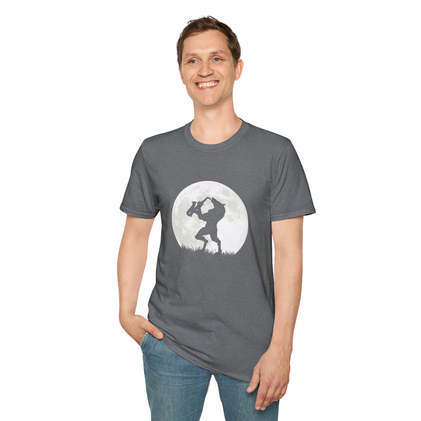 Saxy Jazz Werewolf Unisex Softstyle Tee