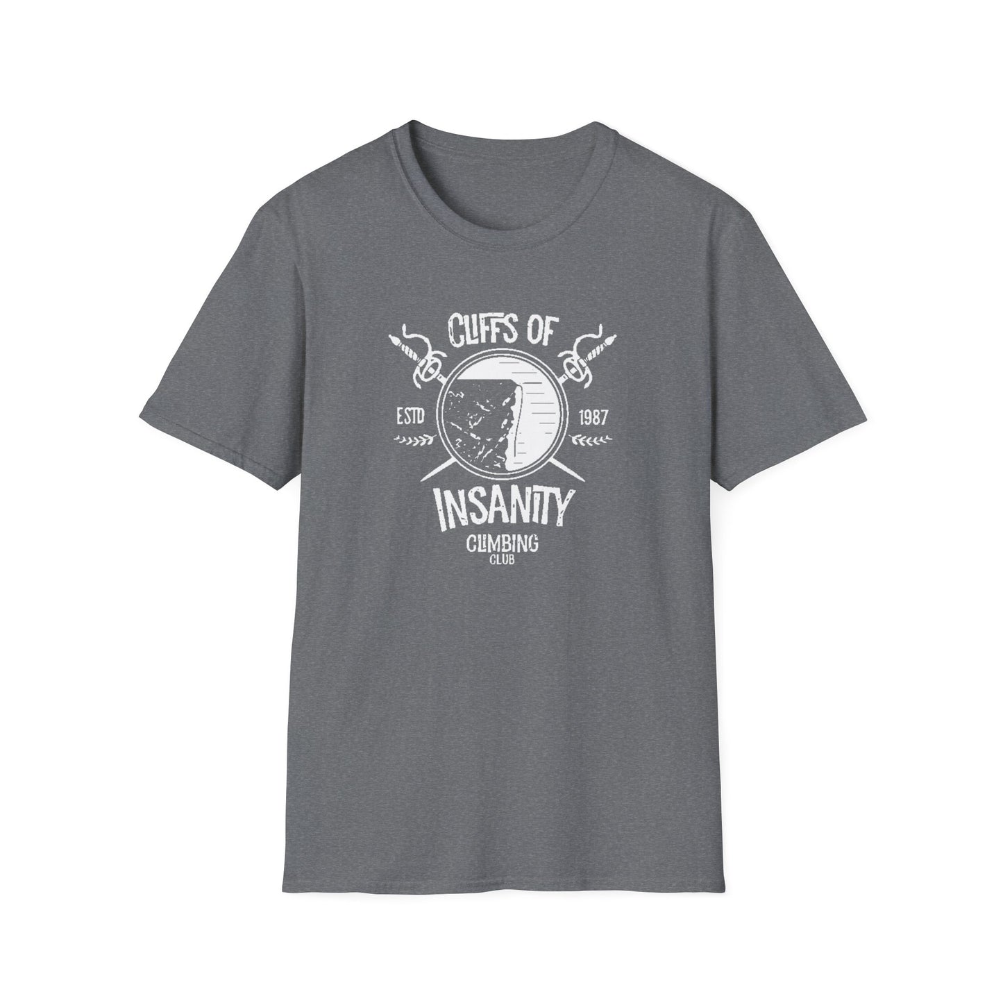 Cliffs of Insanity Climbing Club Unisex Softstyle Tee