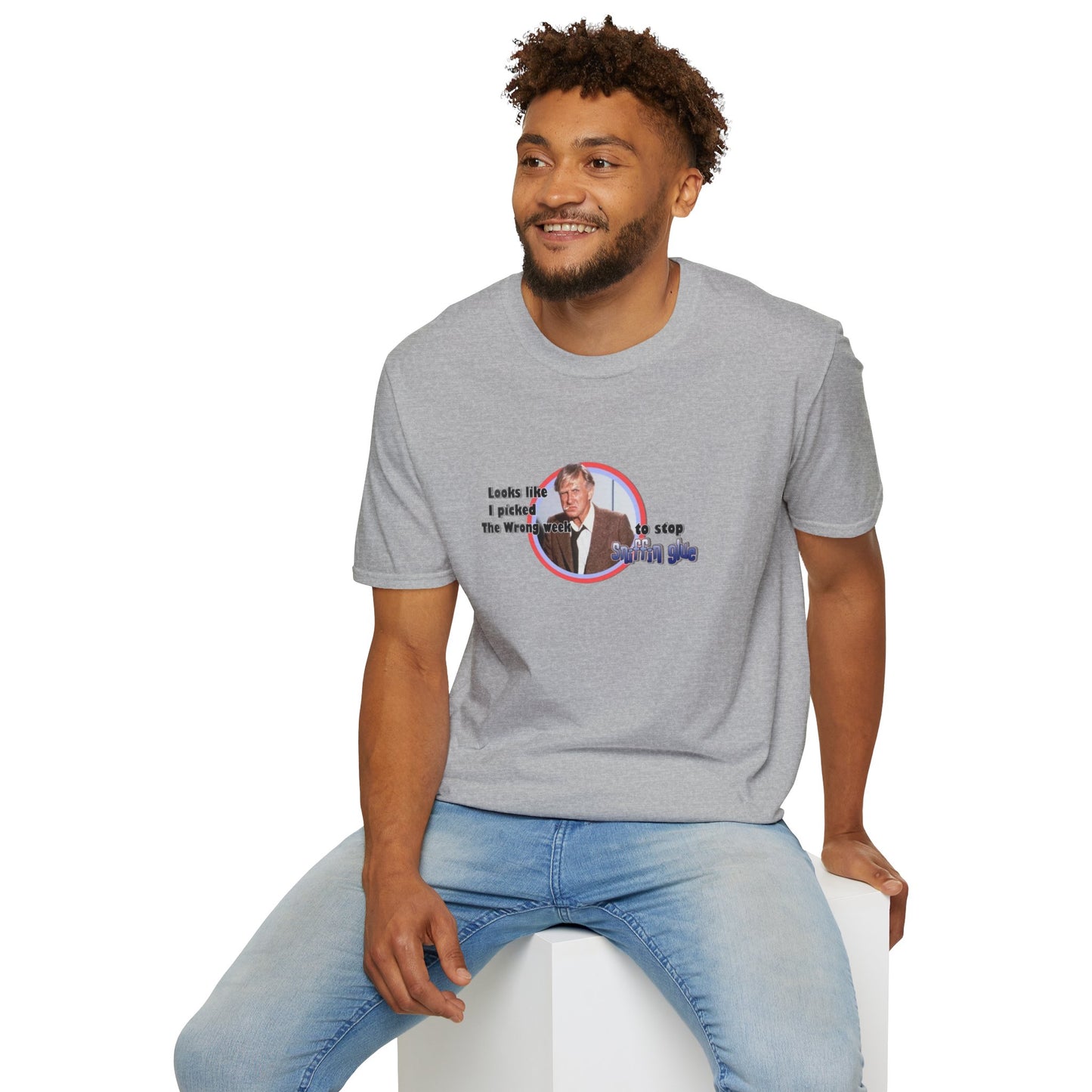 Sniffing Glue Unisex Softstyle Tee