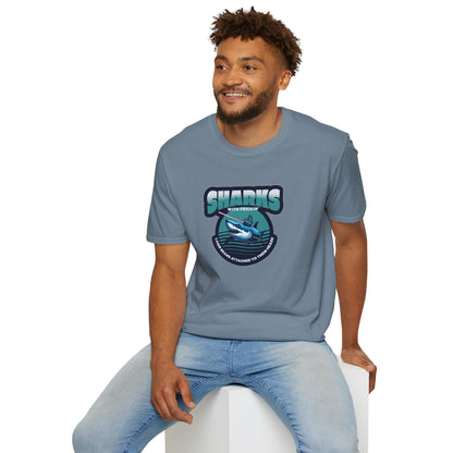 Sharks With Laser Beams Unisex Softstyle Tee