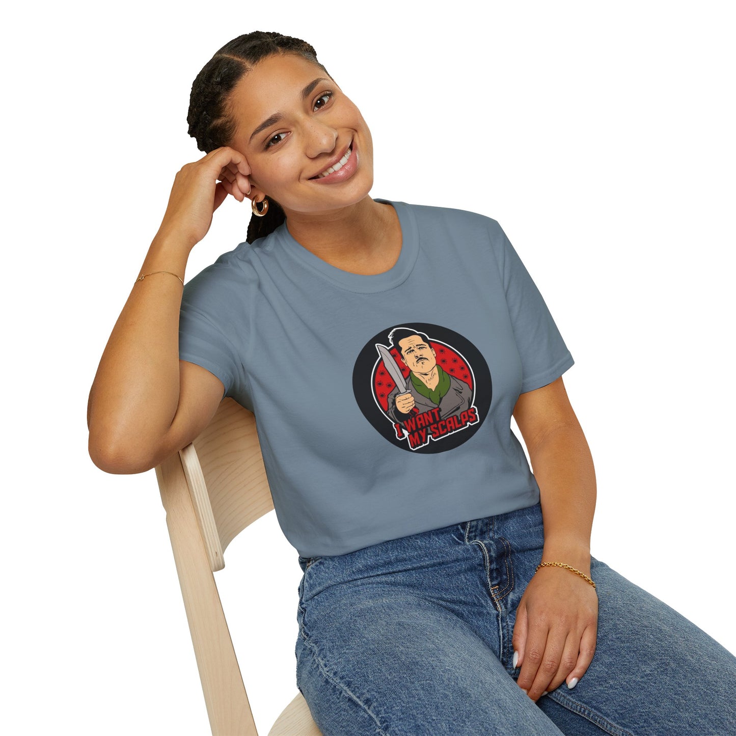 Apache - I Want My Scalps Unisex Softstyle Tee