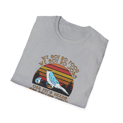 Our Pet's Head's Our Heads Are Falling Off Unisex Softstyle Tee