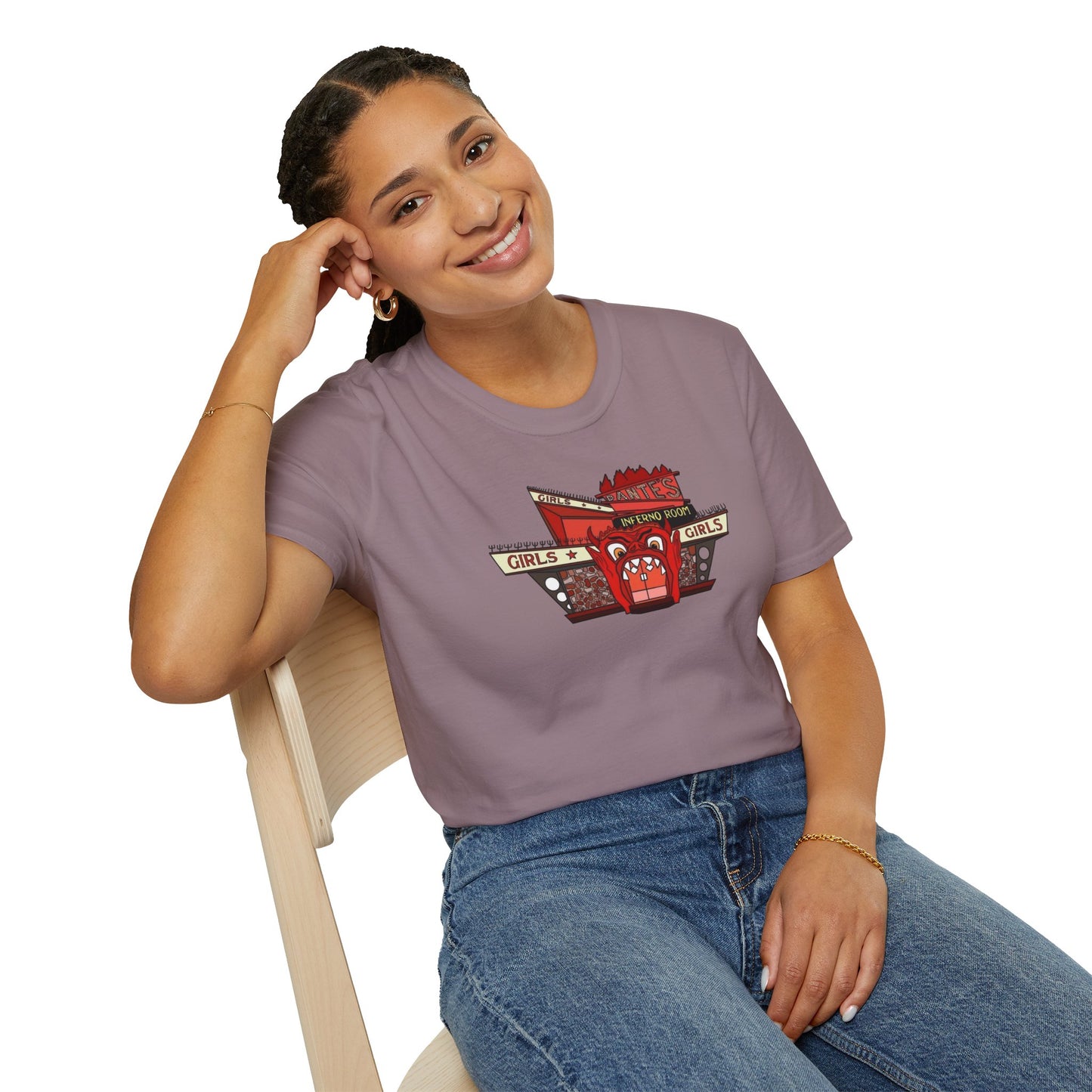 Dante's Inferno Girls Club Unisex Softstyle Tee