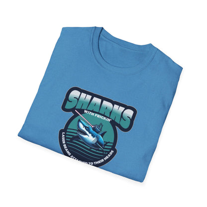 Sharks With Laser Beams Unisex Softstyle Tee