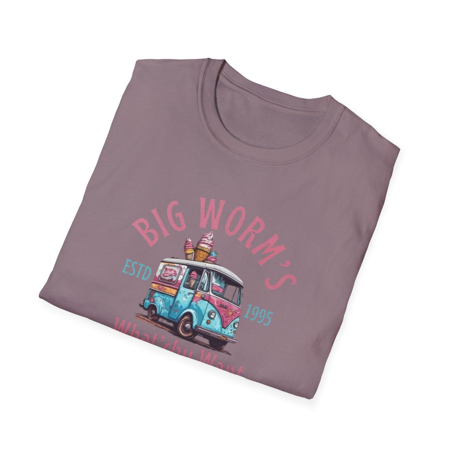 Big Worm's Ice Cream Unisex Softstyle Tee