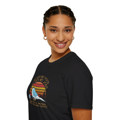 Our Pet's Head's Our Heads Are Falling Off Unisex Softstyle Tee
