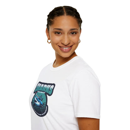 Sharks With Laser Beams Unisex Softstyle Tee