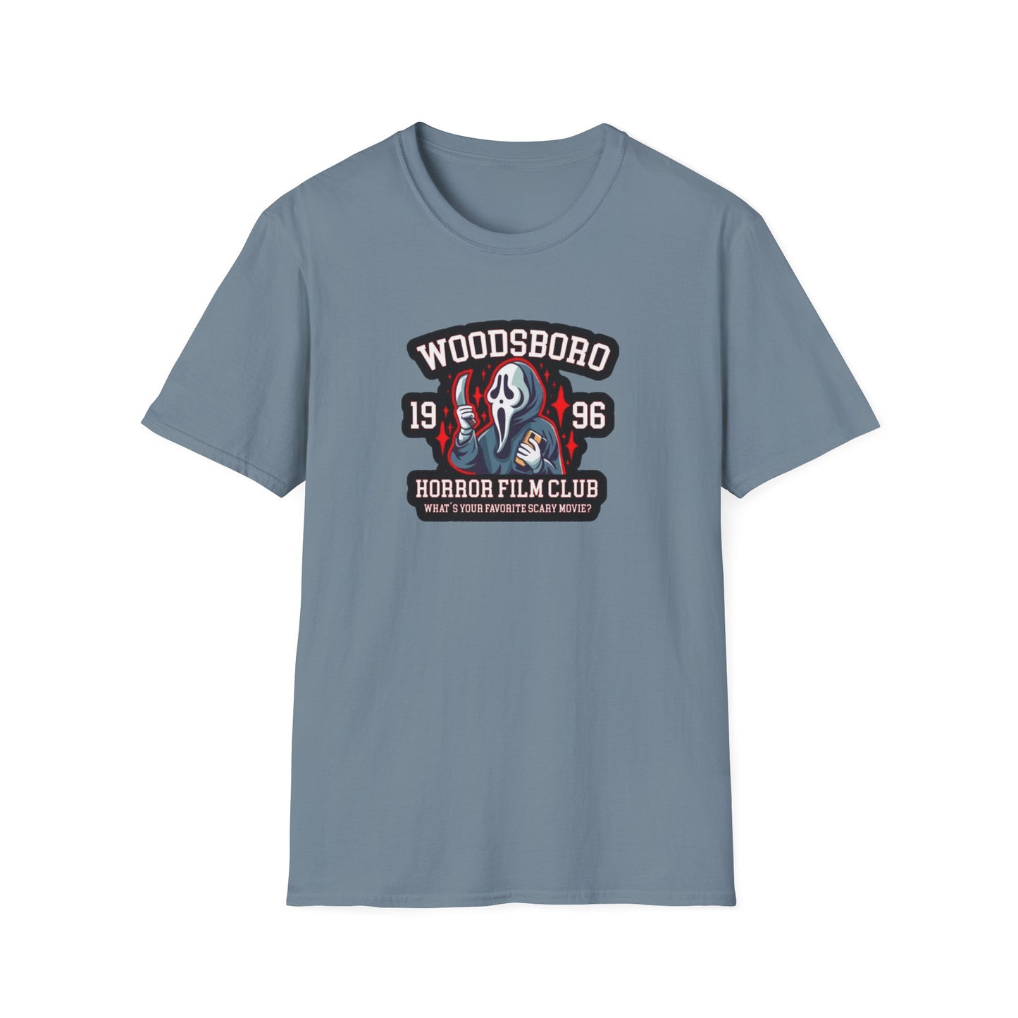 Woodsboro Horror Movie Club Unisex Softstyle Tee