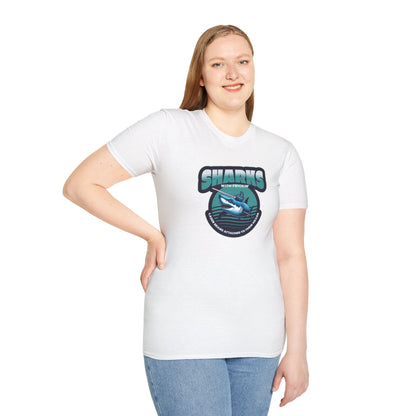 Sharks With Laser Beams Unisex Softstyle Tee