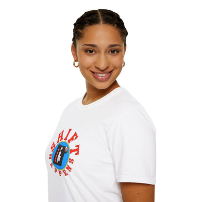 Shift Happens Unisex Softstyle Tee
