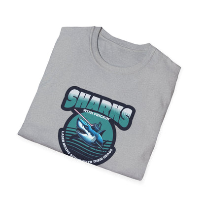 Sharks With Laser Beams Unisex Softstyle Tee