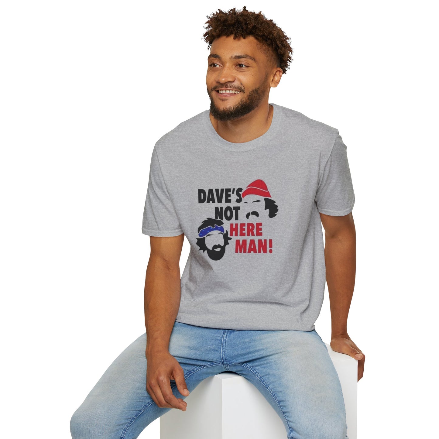 Dave's Not Here Man Unisex Softstyle Tee