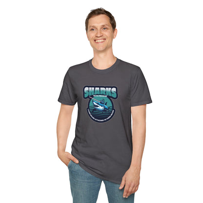 Sharks With Laser Beams Unisex Softstyle Tee