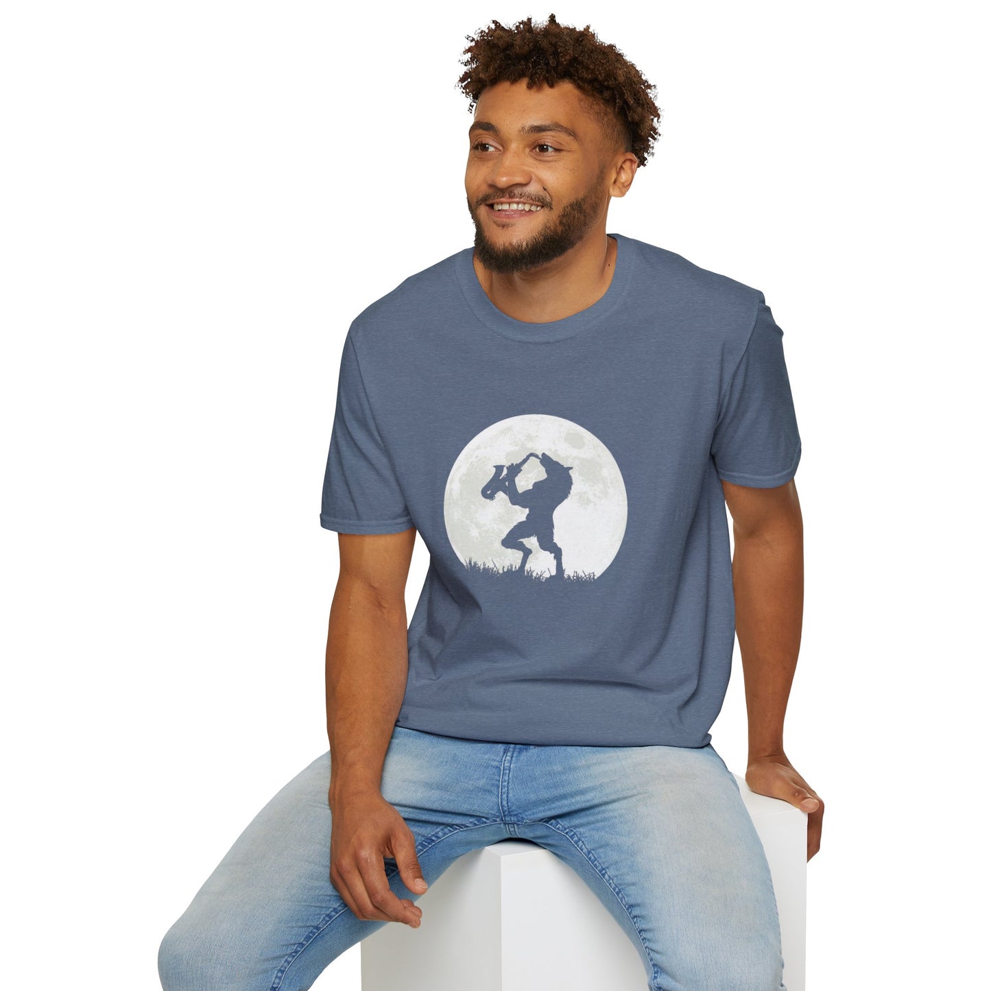 Saxy Jazz Werewolf Unisex Softstyle Tee