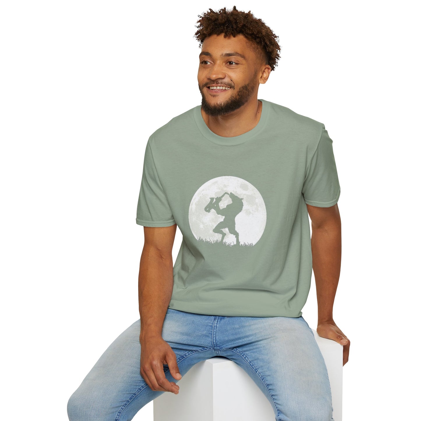 Saxy Jazz Werewolf Unisex Softstyle Tee