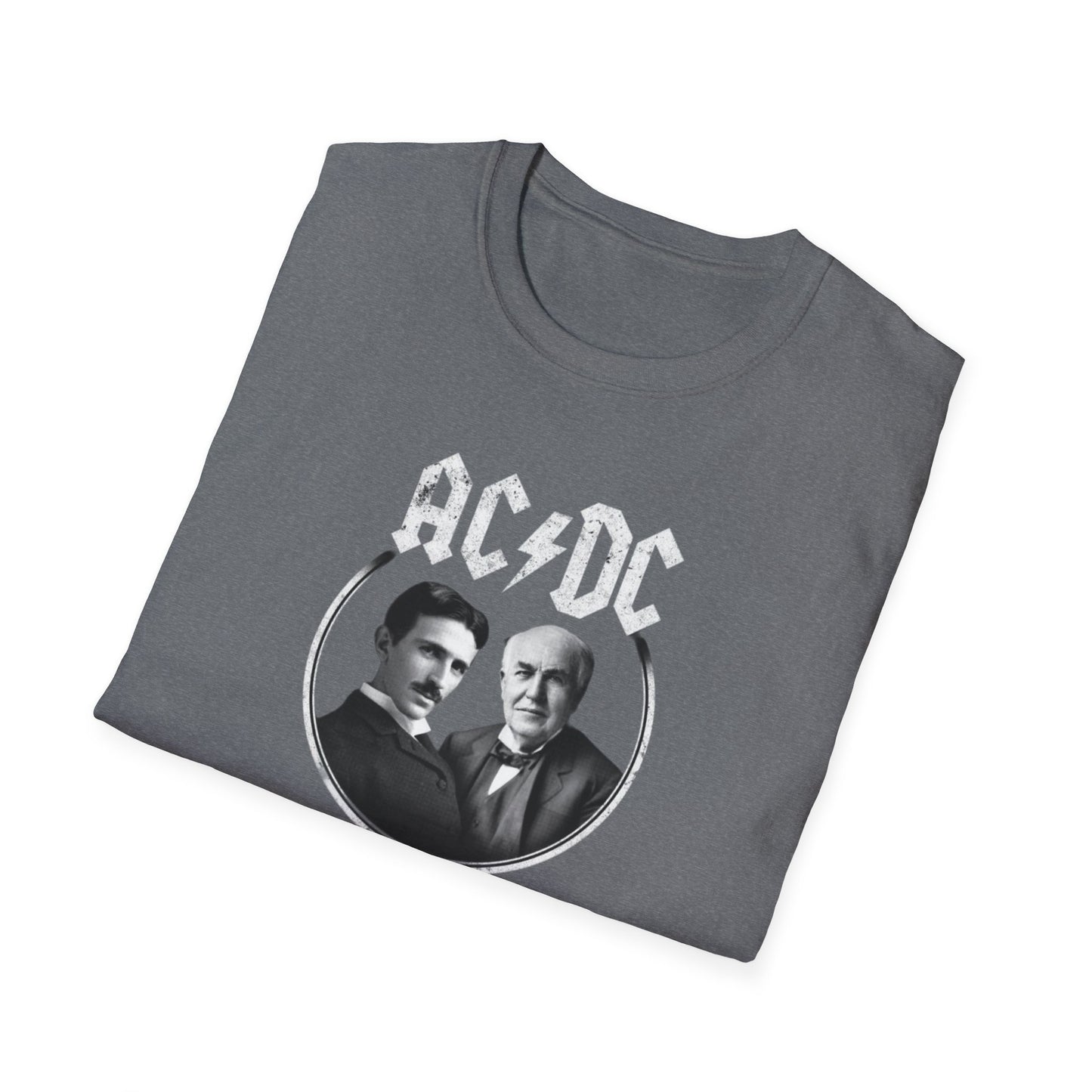 Oringinal AC/DC Tesla vs Edison Unisex Softstyle Tee