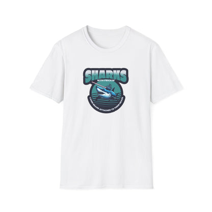 Sharks With Laser Beams Unisex Softstyle Tee