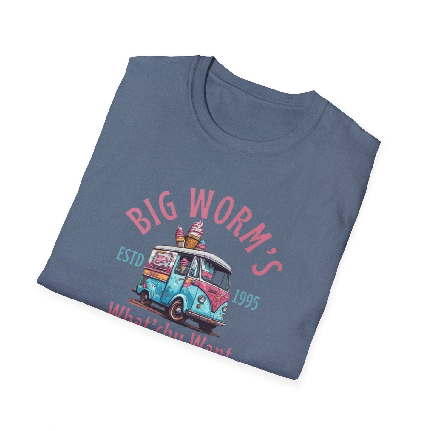 Big Worm's Ice Cream Unisex Softstyle Tee