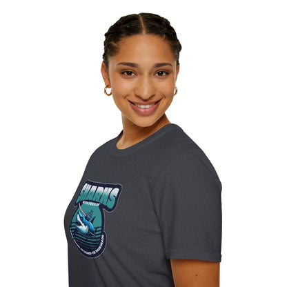 Sharks With Laser Beams Unisex Softstyle Tee