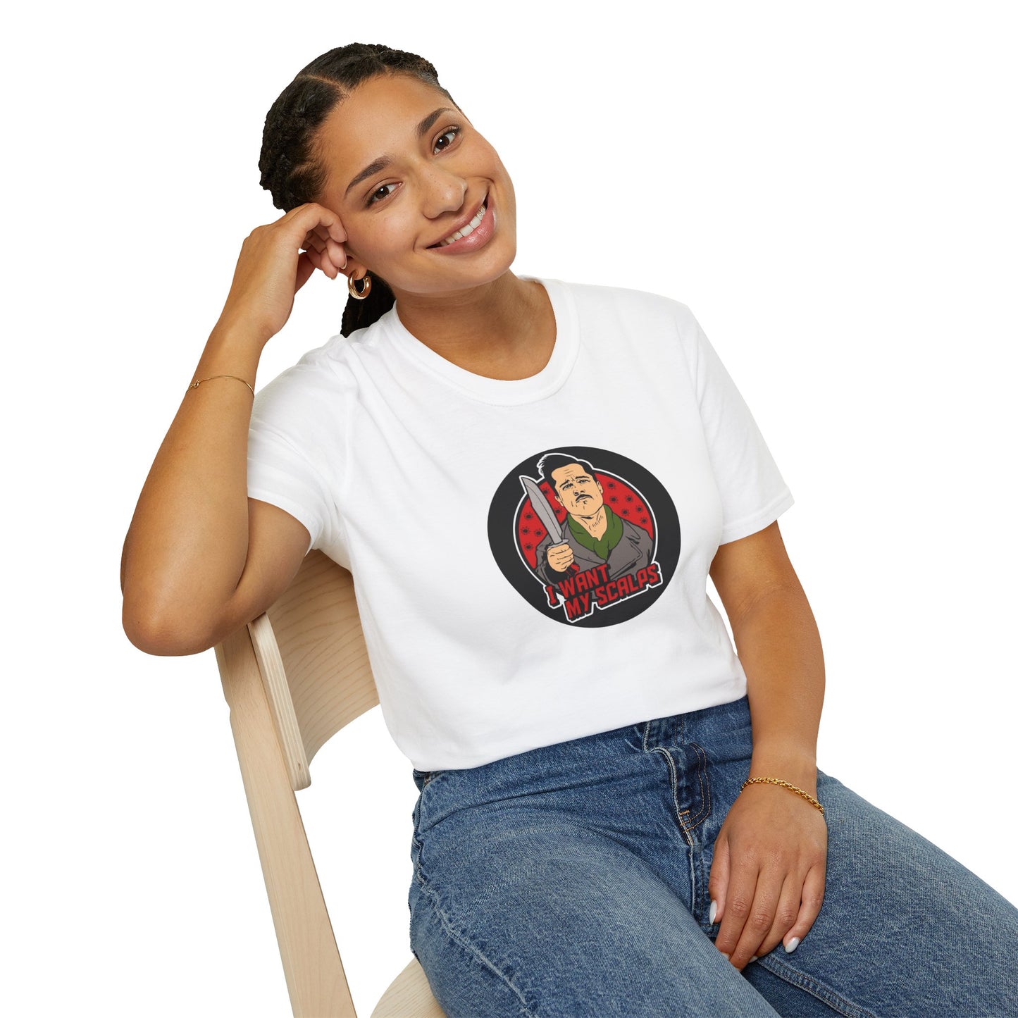 Apache - I Want My Scalps Unisex Softstyle Tee