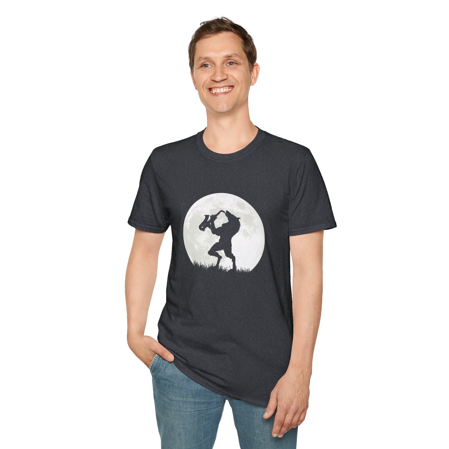 Saxy Jazz Werewolf Unisex Softstyle Tee