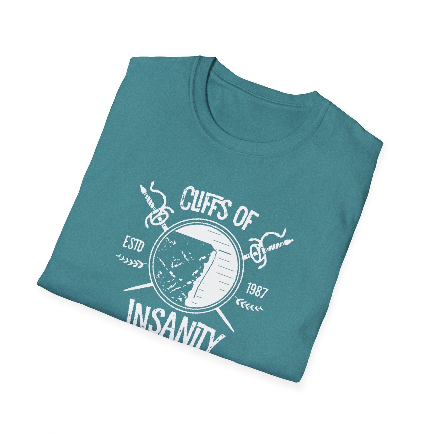 Cliffs of Insanity Climbing Club Unisex Softstyle Tee