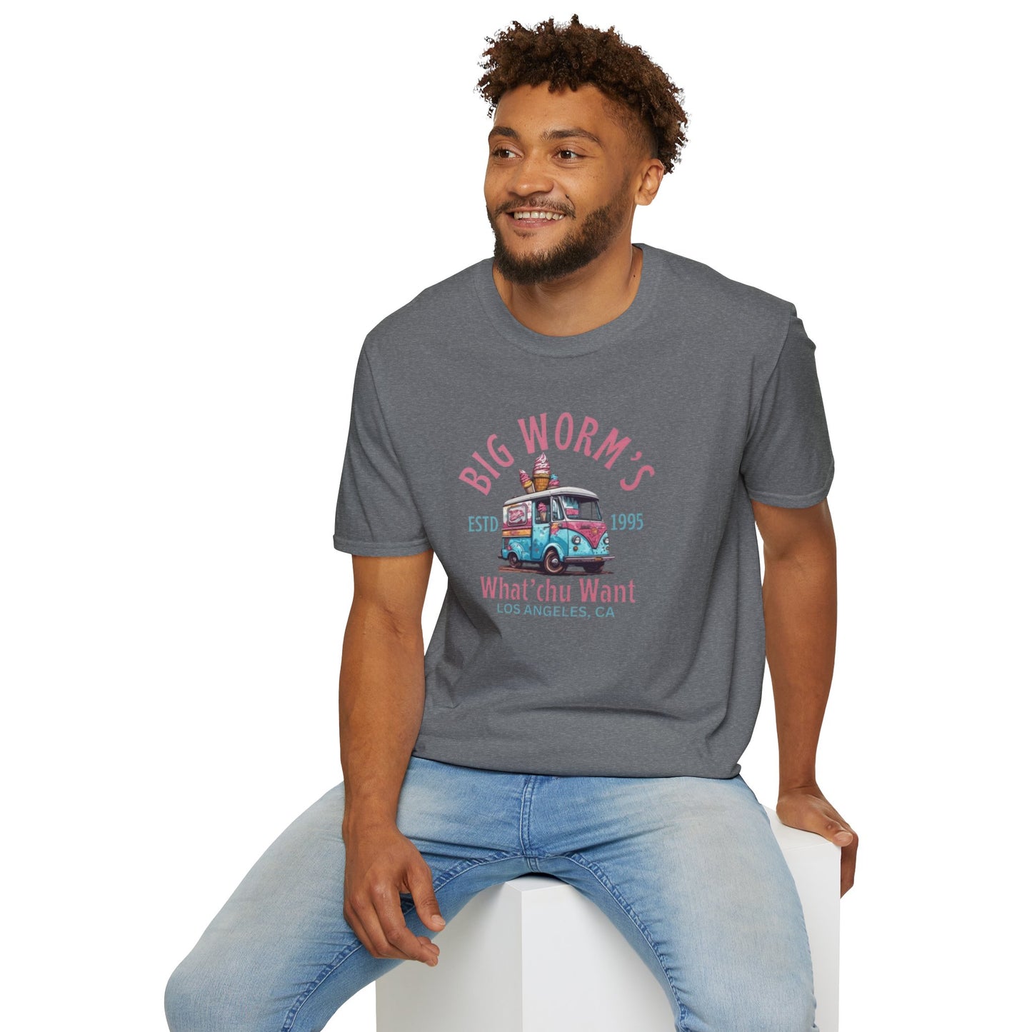 Big Worm's Ice Cream Unisex Softstyle Tee