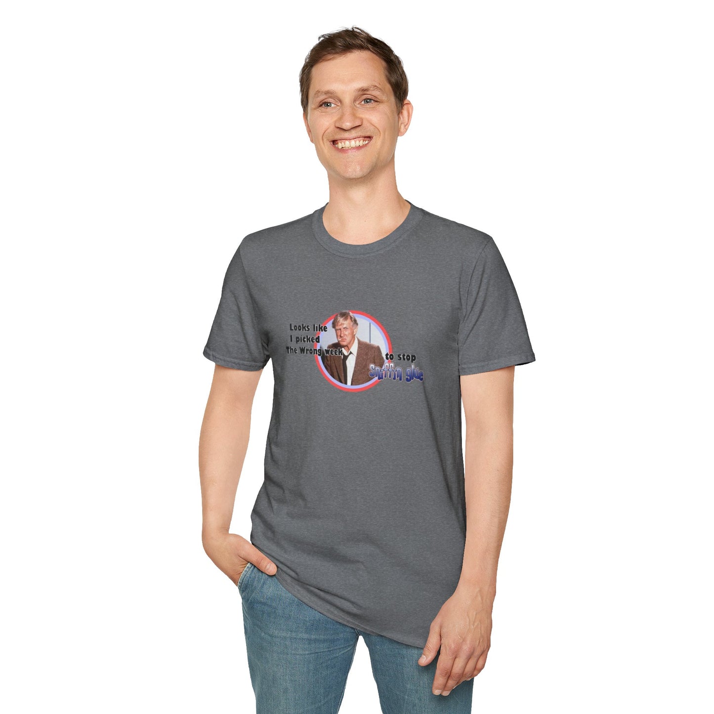 Sniffing Glue Unisex Softstyle Tee