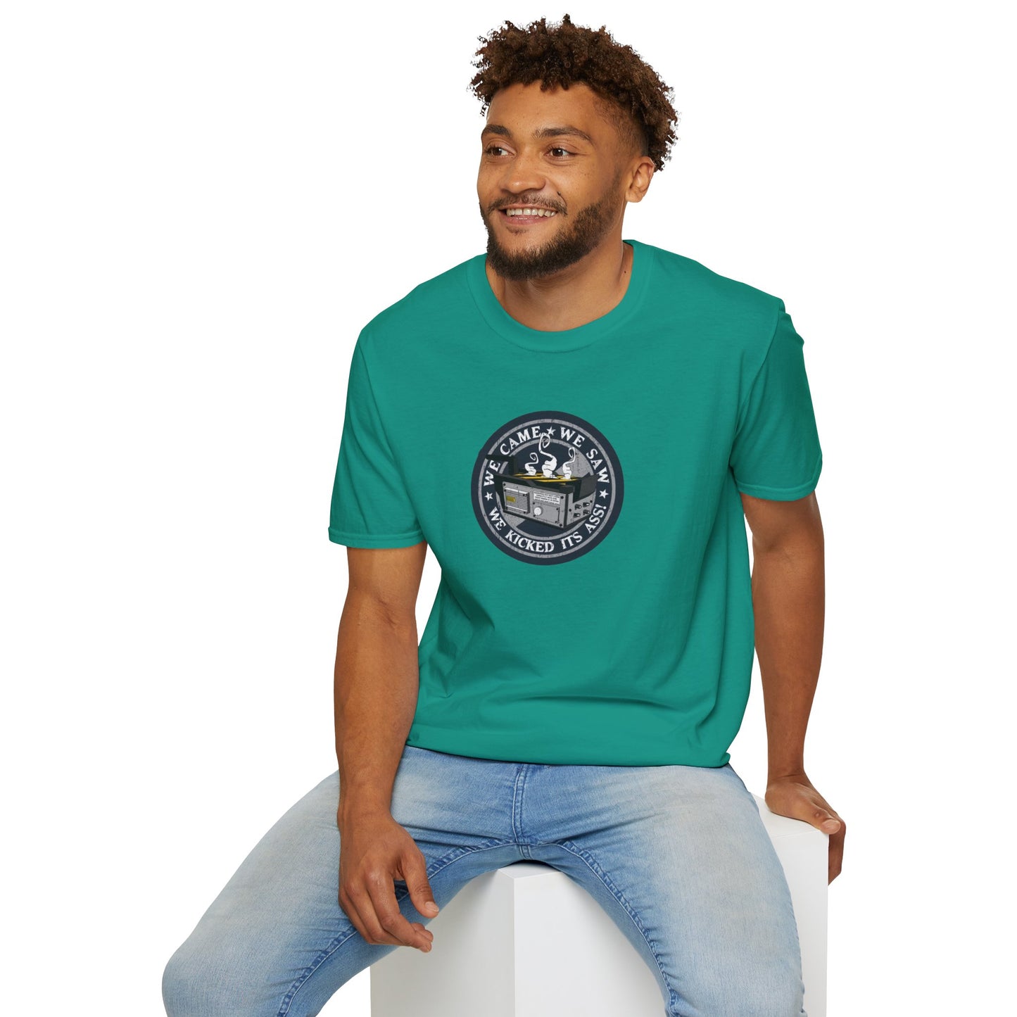 We Kicked It's Ass- Ghost Trap Unisex Softstyle Tee