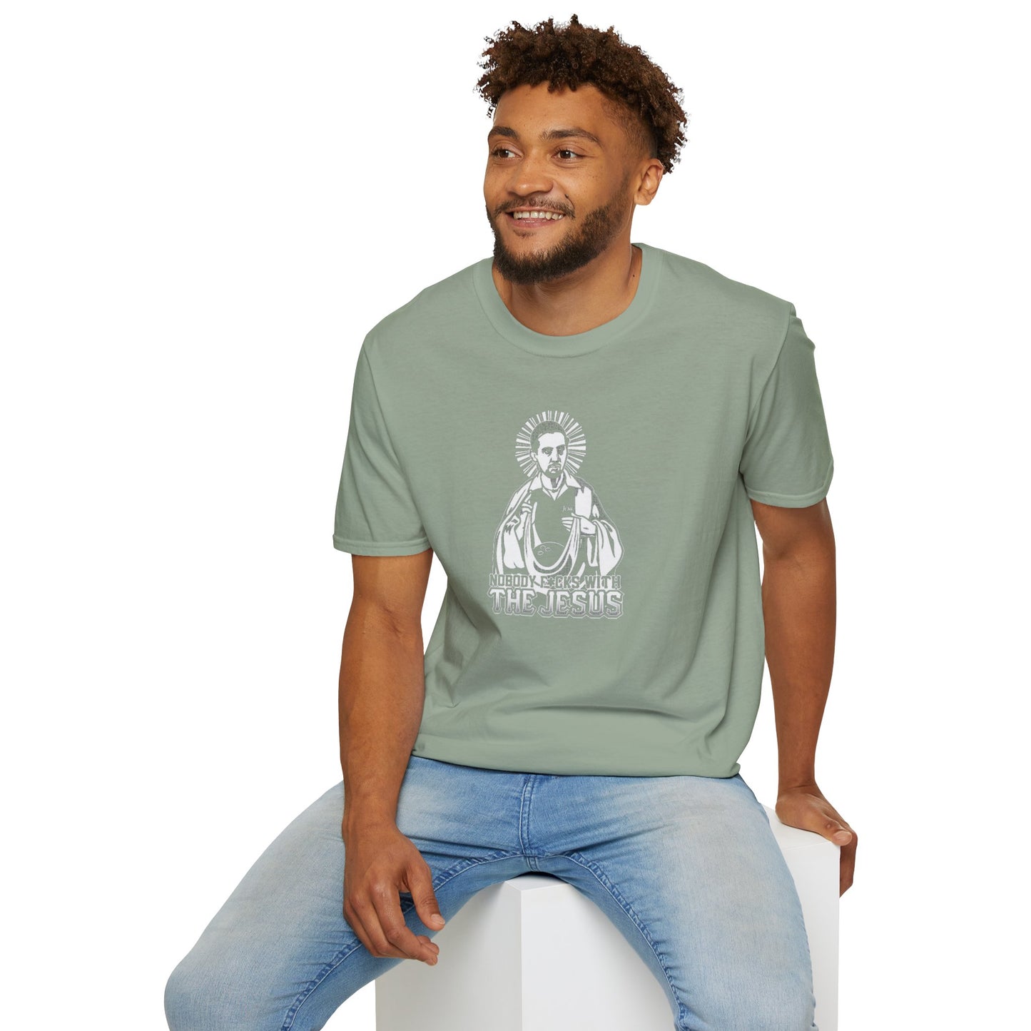 Nobody F*cks With The Jesus Unisex Softstyle Tee