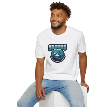 Sharks With Laser Beams Unisex Softstyle Tee