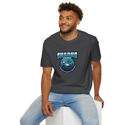 Sharks With Laser Beams Unisex Softstyle Tee