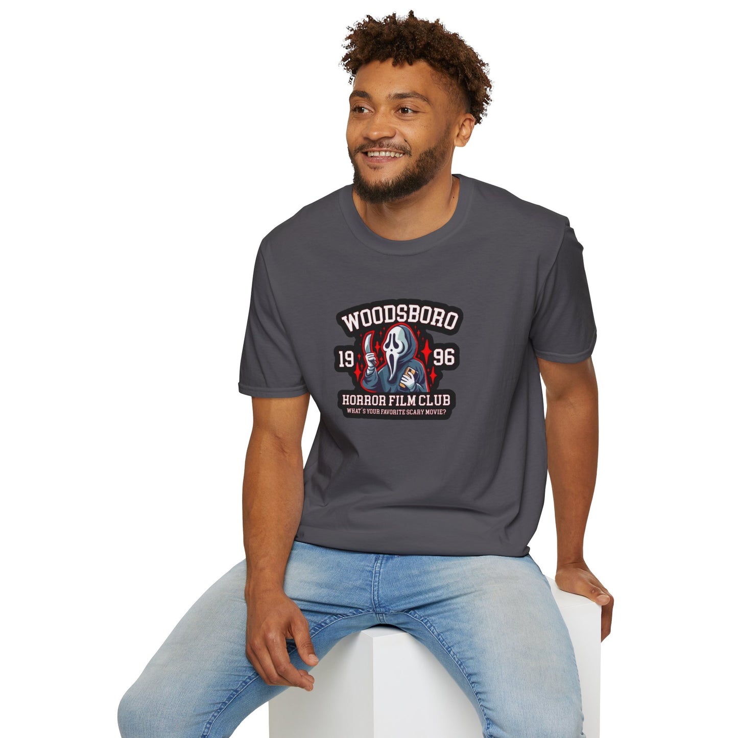 Woodsboro Horror Movie Club Unisex Softstyle Tee