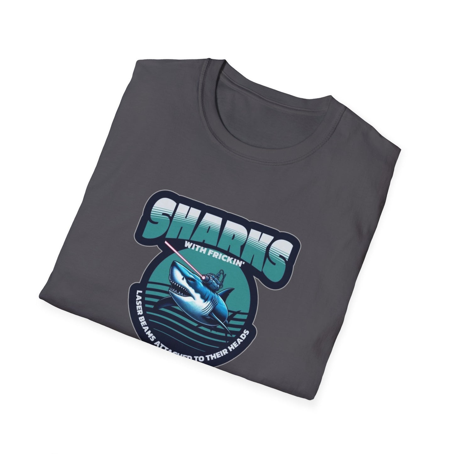 Sharks With Laser Beams Unisex Softstyle Tee