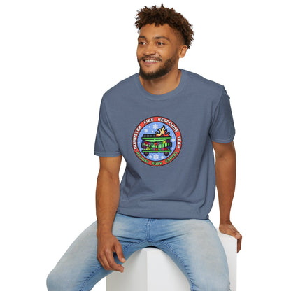 Christmas Dumpster Fire Unisex Softstyle Tee