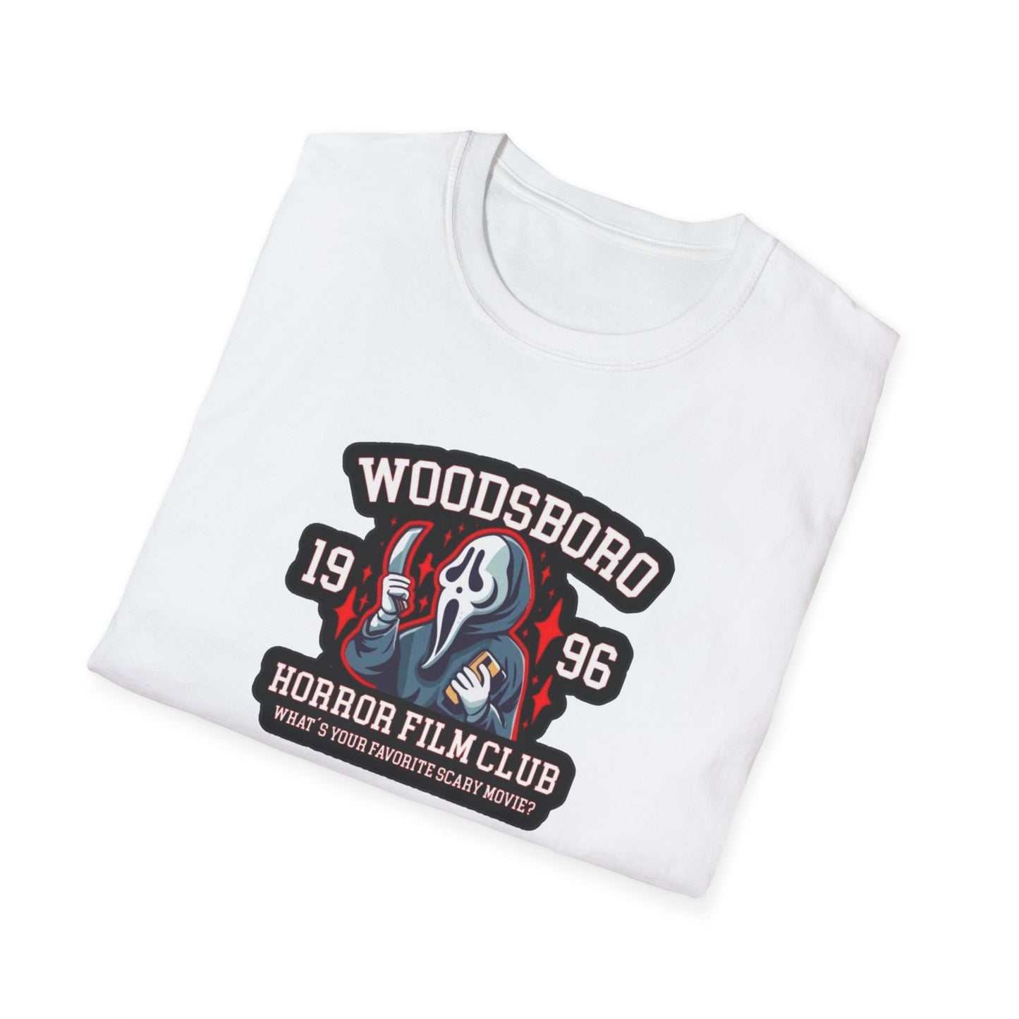 Woodsboro Horror Movie Club Unisex Softstyle Tee