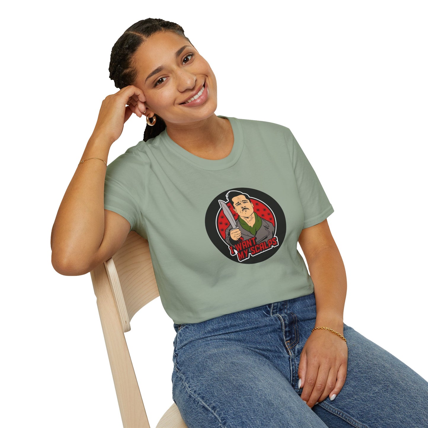 Apache - I Want My Scalps Unisex Softstyle Tee