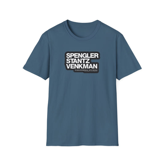 Spengler Stantz Venkman, Paranormal Studies Unisex Softstyle Tee