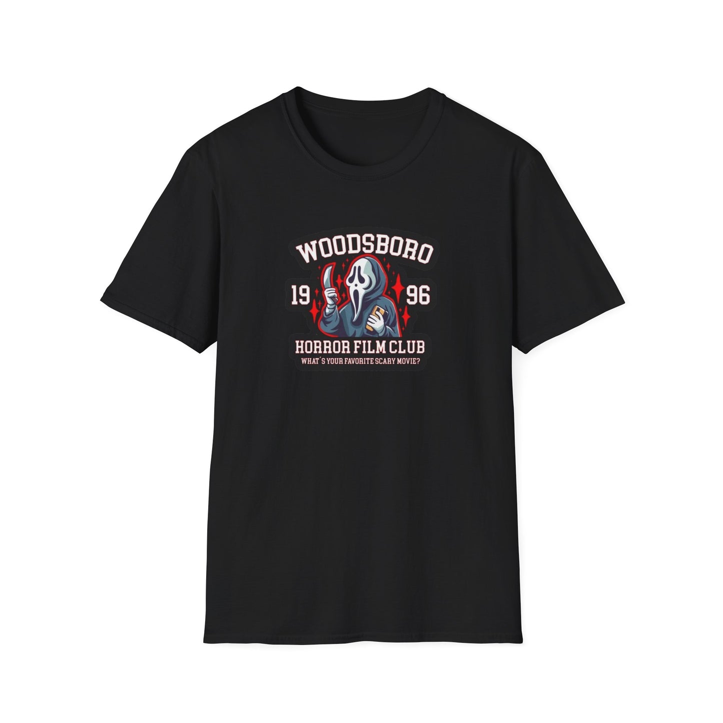 Woodsboro Horror Movie Club Unisex Softstyle Tee