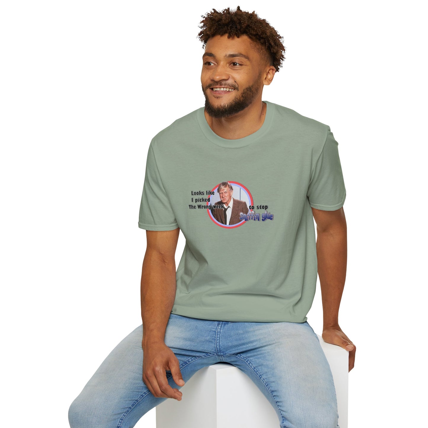 Sniffing Glue Unisex Softstyle Tee