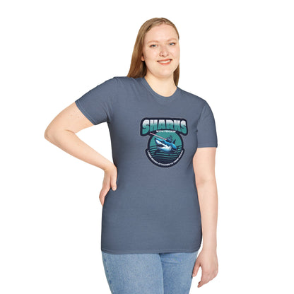 Sharks With Laser Beams Unisex Softstyle Tee