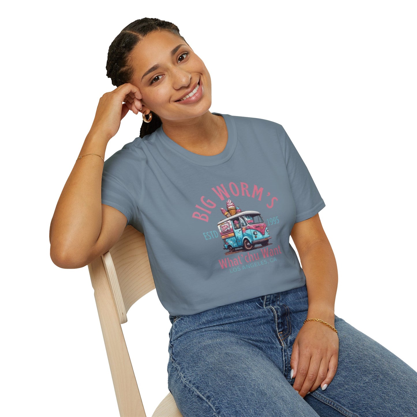 Big Worm's Ice Cream Unisex Softstyle Tee