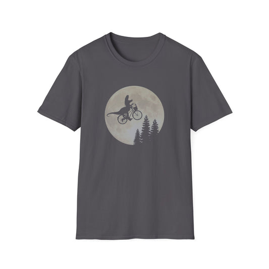 T-Rex in The Moon Unisex Softstyle Tee