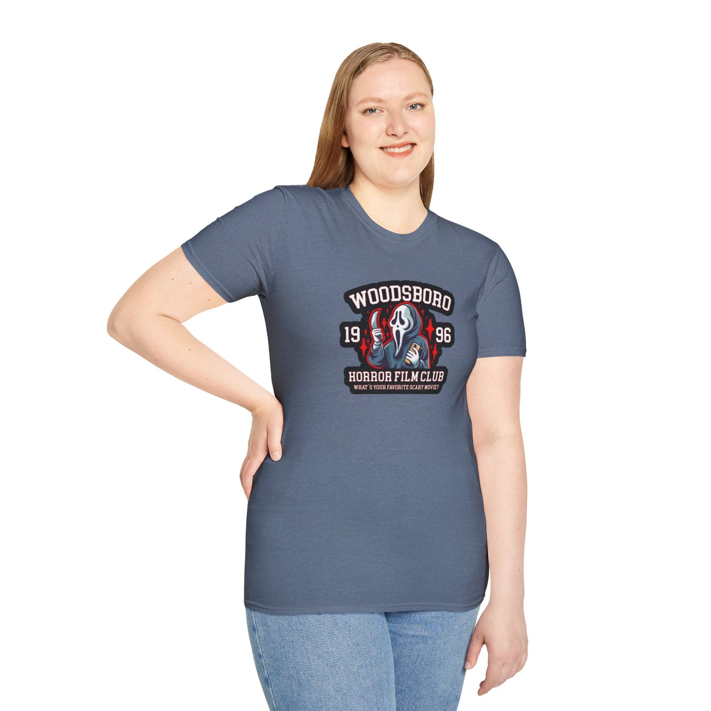 Woodsboro Horror Movie Club Unisex Softstyle Tee