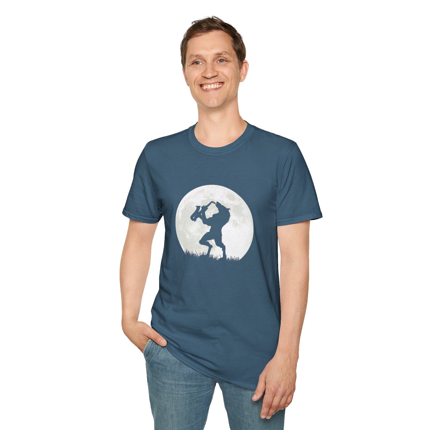 Saxy Jazz Werewolf Unisex Softstyle Tee