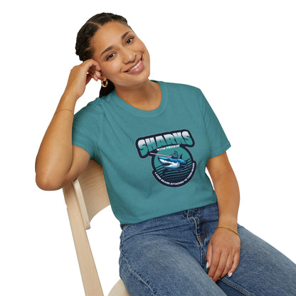 Sharks With Laser Beams Unisex Softstyle Tee