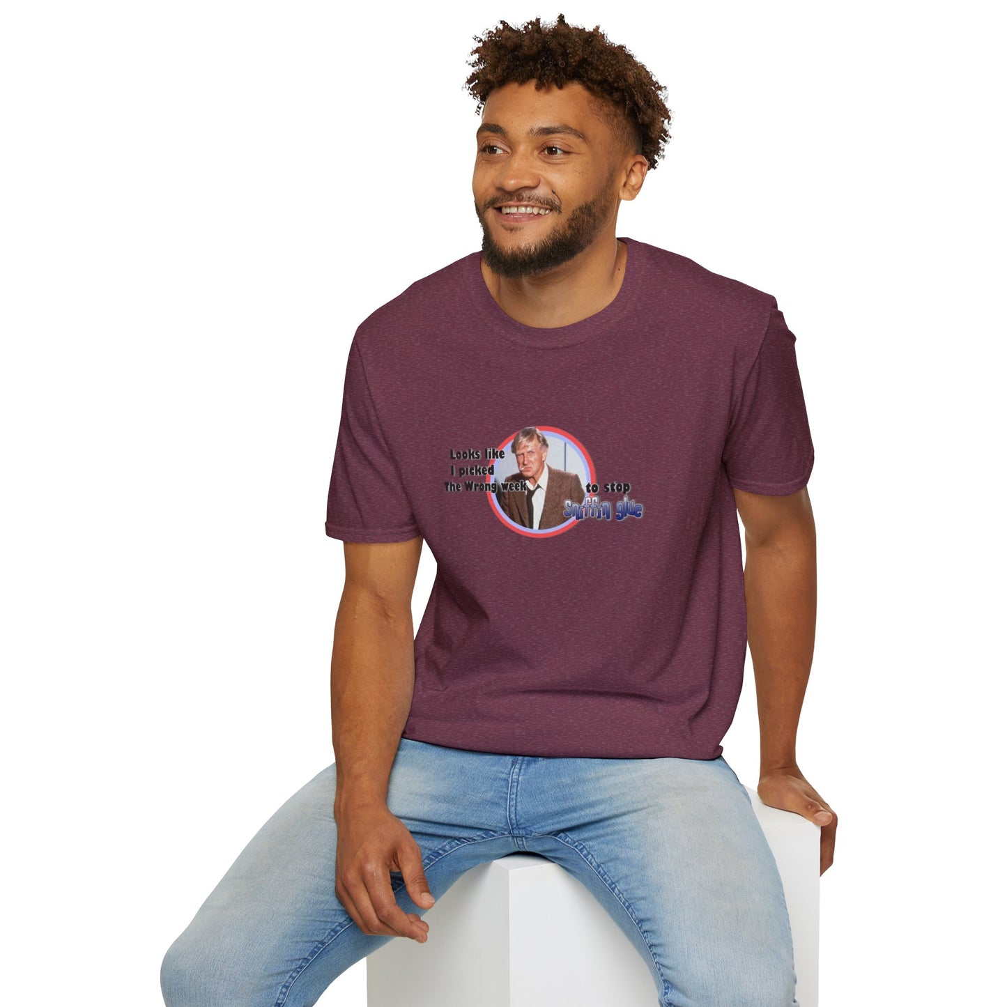 Sniffing Glue Unisex Softstyle Tee