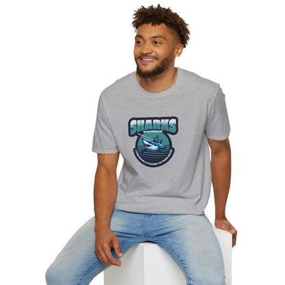 Sharks With Laser Beams Unisex Softstyle Tee