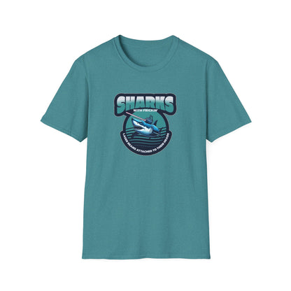 Sharks With Laser Beams Unisex Softstyle Tee